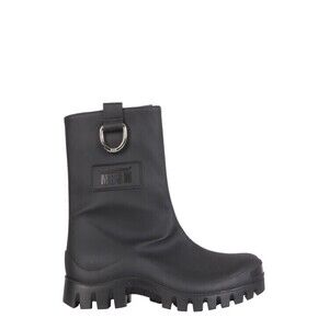 Msgm Matte Black Mid-Calf Rain Boots - NWT